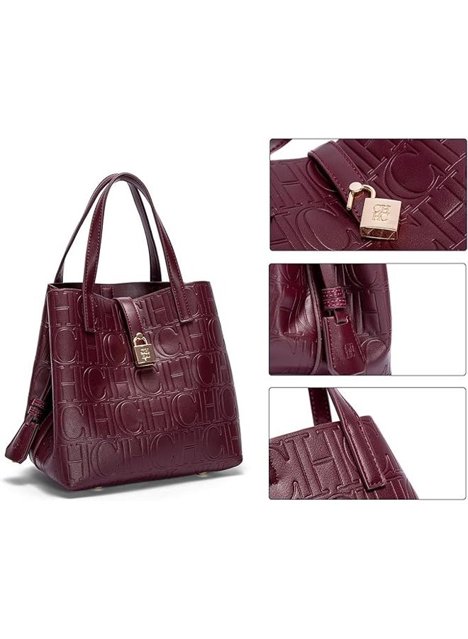 سي اتش سي اتش حقيبة حمل كبيرة للسيدات من CHCH - حقيبة يد متعددة الاستخدامات للتنقل اليومي مع حزام كتف عصرية - Image 3